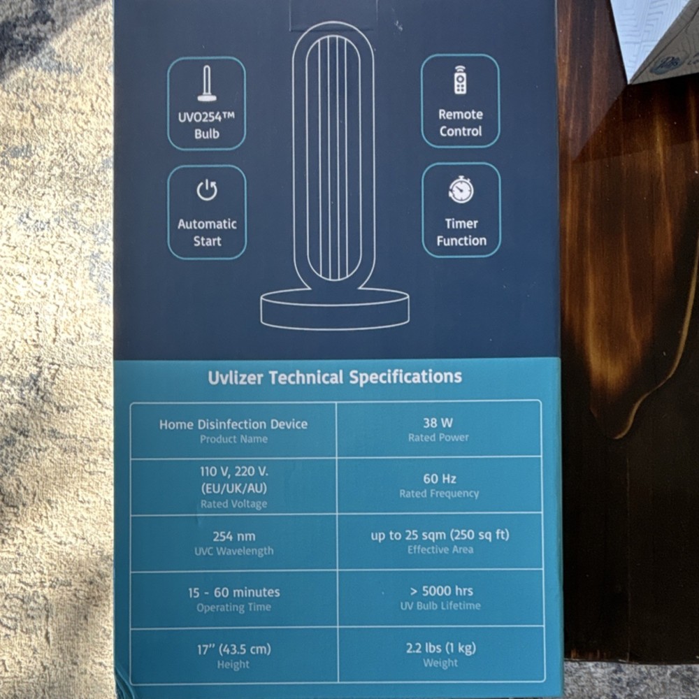 Uvlizer Home UV0254 Sterilizer 38W