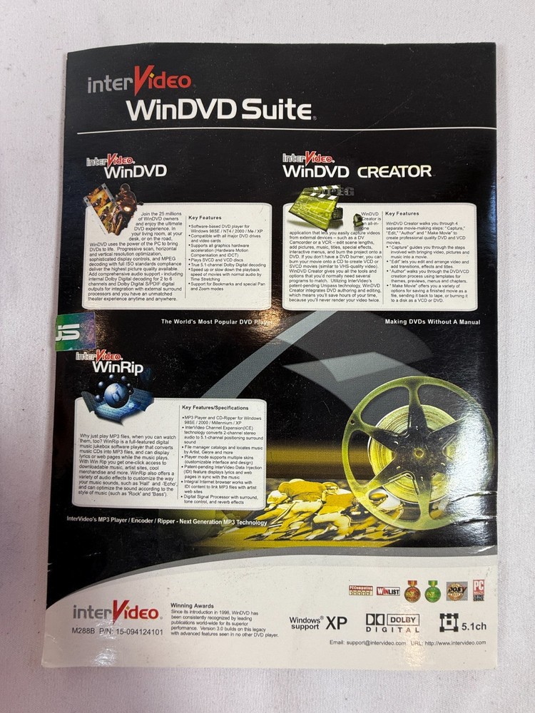 InterVideo WinDVD Suite 4 for Windows 9x 2000 XP