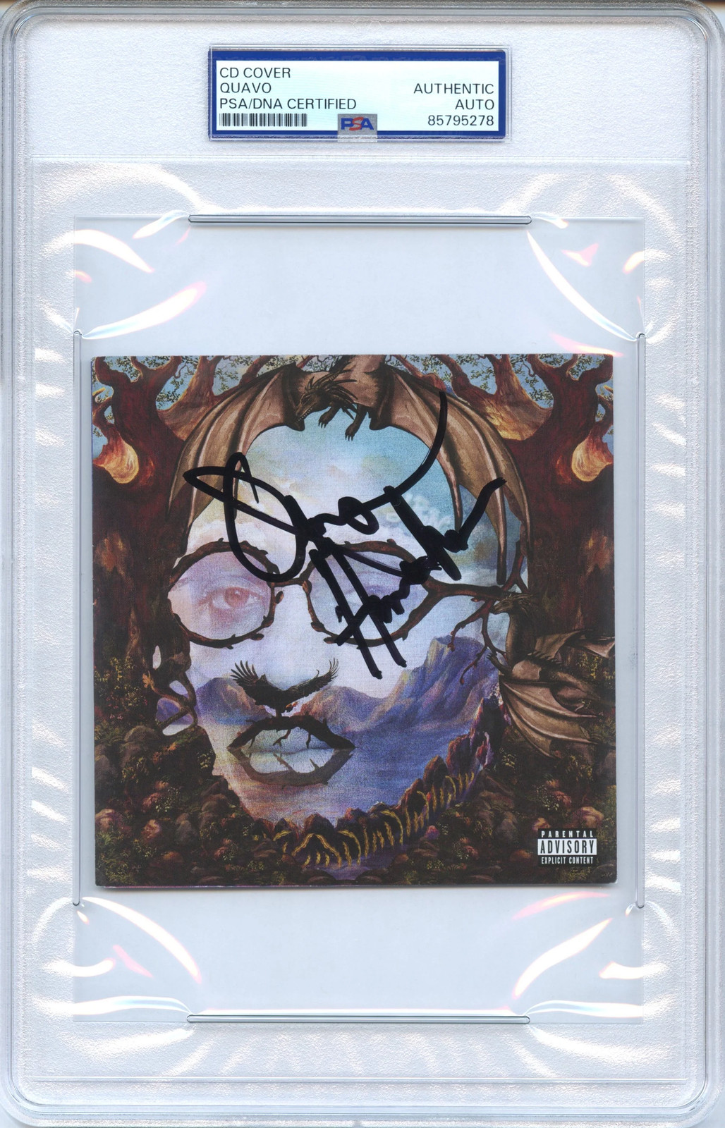 Quavo Signed Autographed CD Cover “QUAVO HUNCHO” PSA/DNA Authenticated