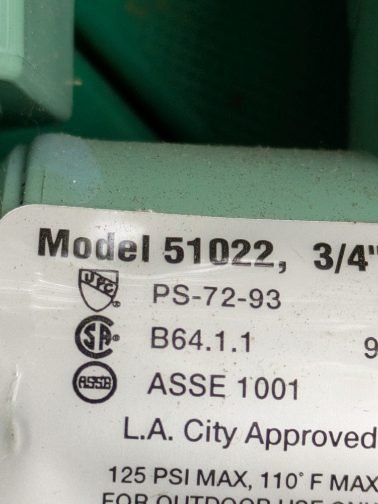 Orbit Sprinkler System 3/4-Inch Anti-Siphon Control Valve 51022