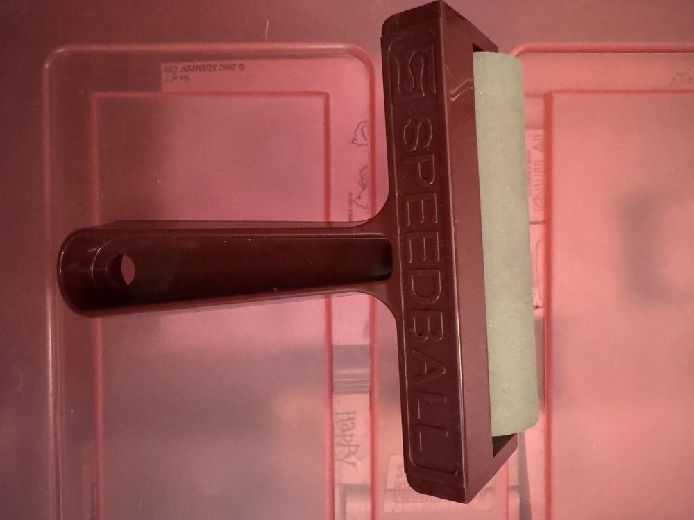 Speedball 4" Soft Rubber Brayer for Printmaking and Stamping