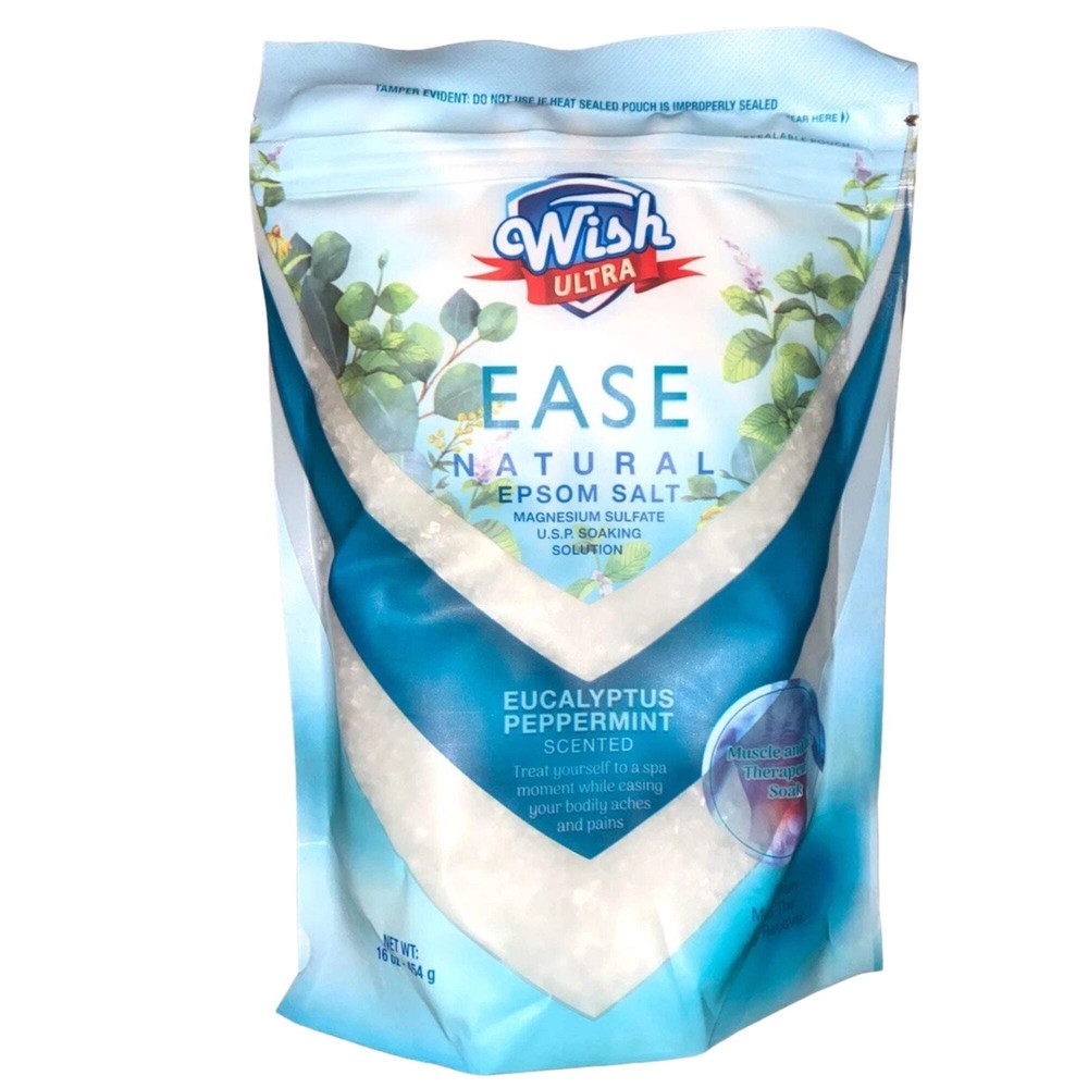 16oz Wish Ease Natural Epsom Salt :1 Pack