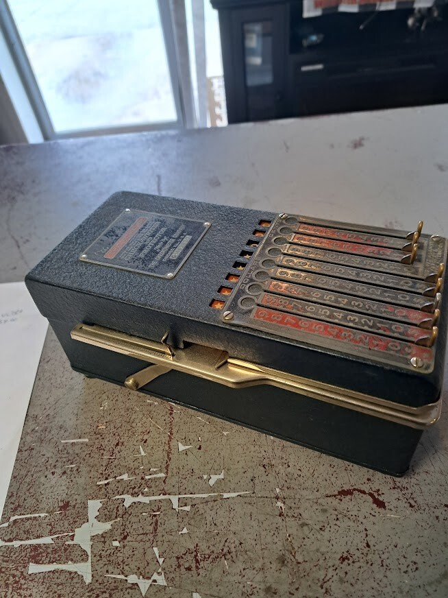 Vintage Collectors Checkometer Check Writer & Protector