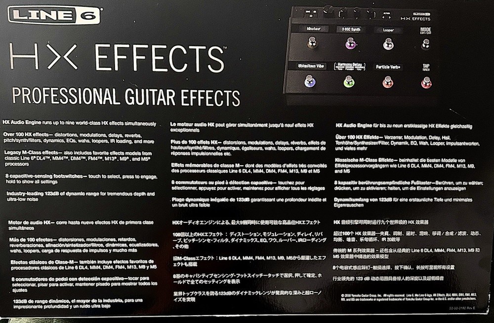 Line 6 HX Effects Multi-Effects Processor w/ Power Supply