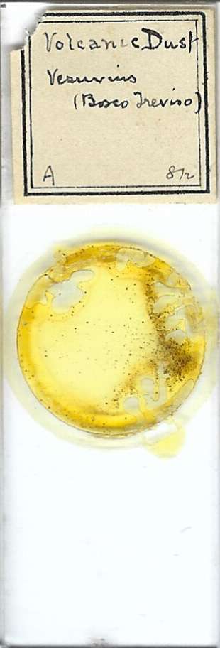 Volcanic Dust from Vesuvius Petrographic Microscope Slide
