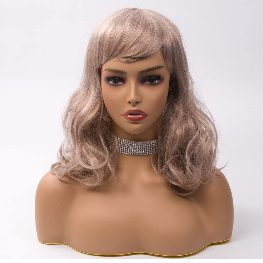 Manikin Head with Shoulder - Lightweight Wig Display, Beauty