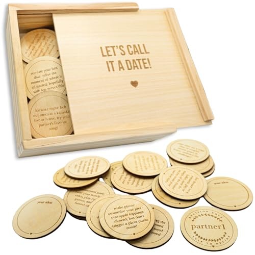 Date Night Box Game - 52 Romantic Date Ideas + 4 Personalized Classic Edition