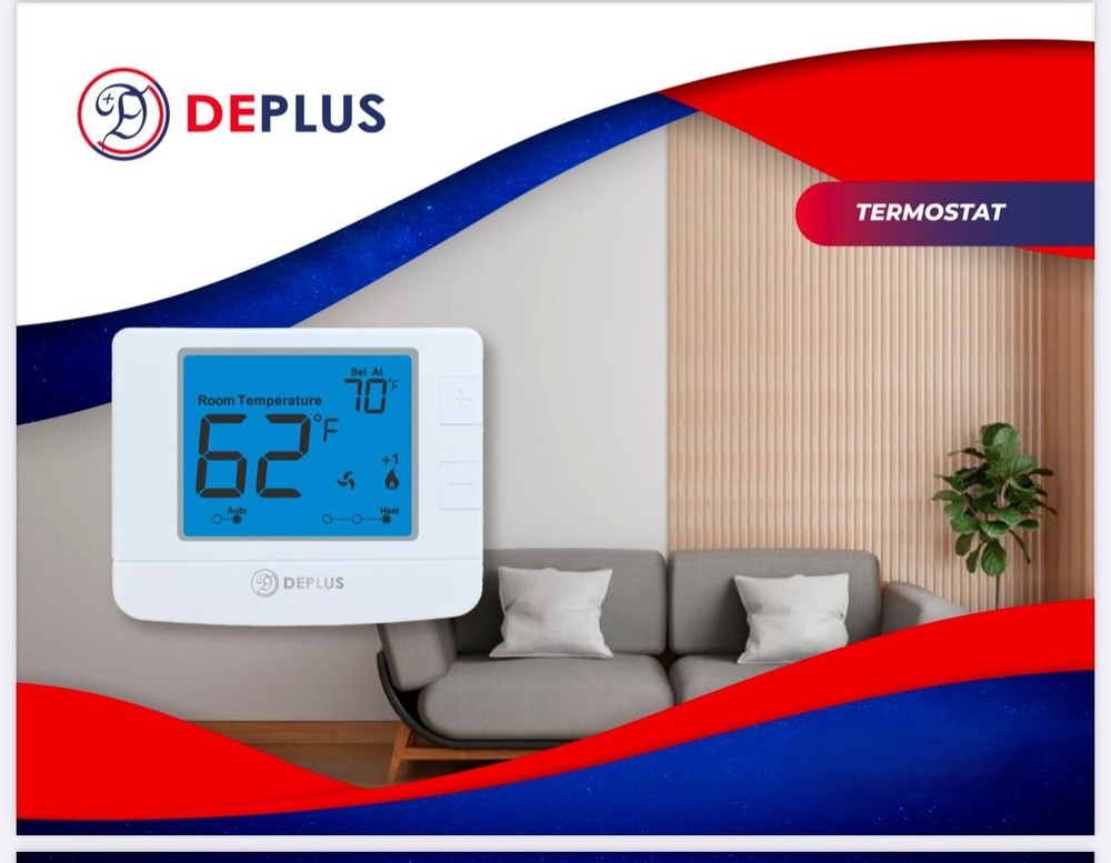 DEPLUS DP-1220 Thermostat Non Programmable Multi Stage 2H/2C