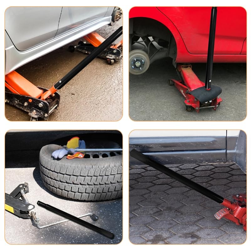 Floor Jack Handle Replacement, 2pcs Horizontal Hydraulic Jack Handle Pole Lev...