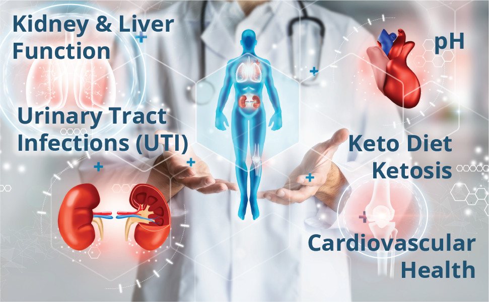 URITESO 14 Parameter Full Panel Urine Test Strips for Urinalysis | 100 Strips