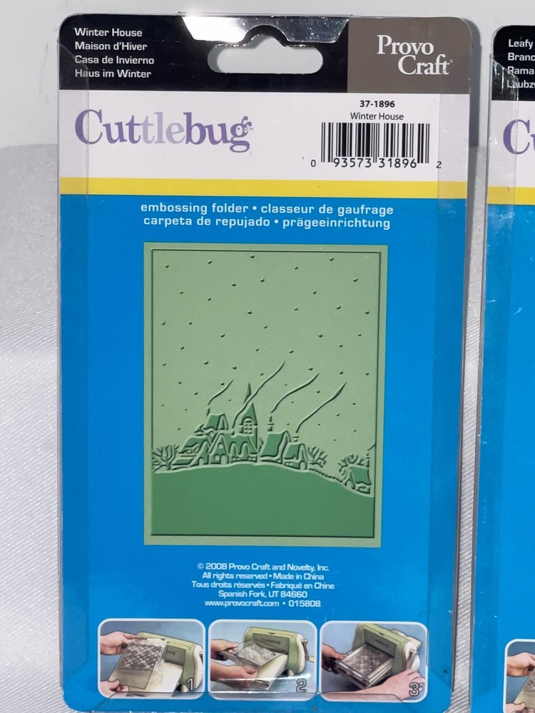 Cuttlebug Provo Craft 5 Embossing Folders 1 Die