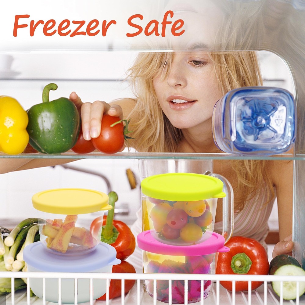 2 Cup Silicone Replacement Lids 8 Pack for Pyrex 7200-PC - Microwave