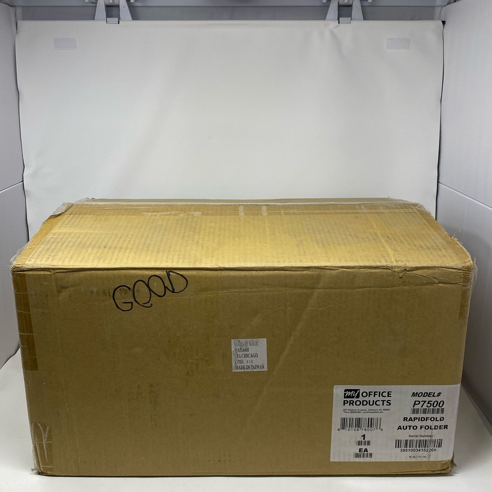 Martin Yale RapidFold P7500 Auto Paper Folder, Gray/Black, 4000 Sheets
