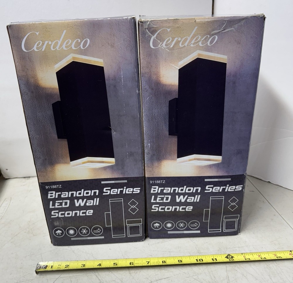 LED WALL SCONCES BRANDON SERIES CERDECO.nos