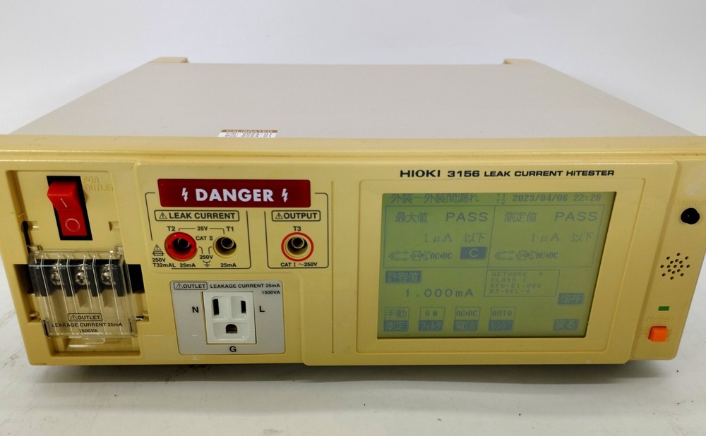 3156 [Calibrated Certificate]  Leak Current High Tester HIOKI