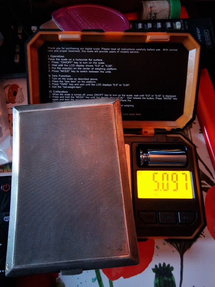 Hallmarked Solid Silver Cigarette Case 1903