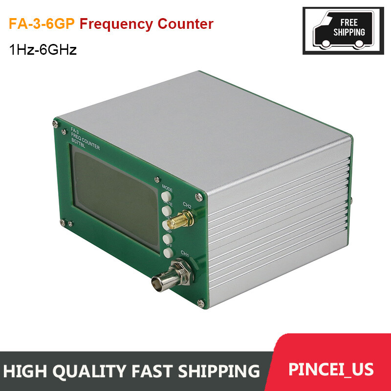FA-3-6GP Frequency Counter Frequency Meter With Power Meter 1Hz-6GHz 11Bit/Sec