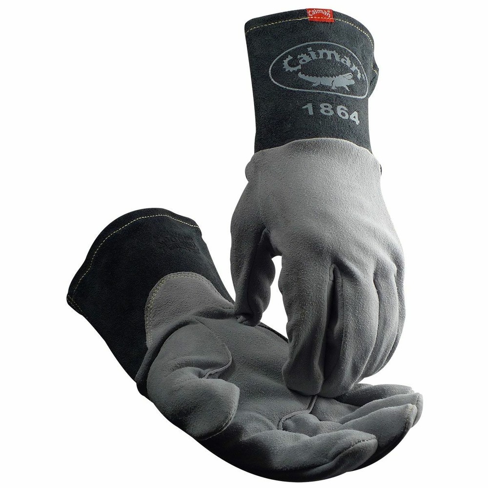 Caiman 1864 - Deerskin Unlined Lean-On Patch TIG Welding Gloves