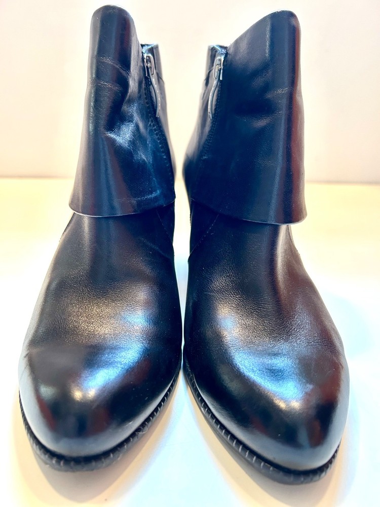 Tamaris Black Leather Booties, size 40