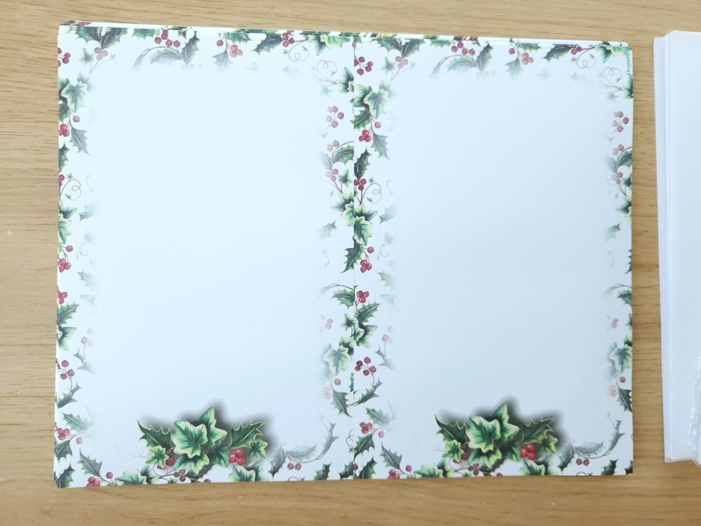 GeoPaper Customizable Christmas Stationary & Envelopes