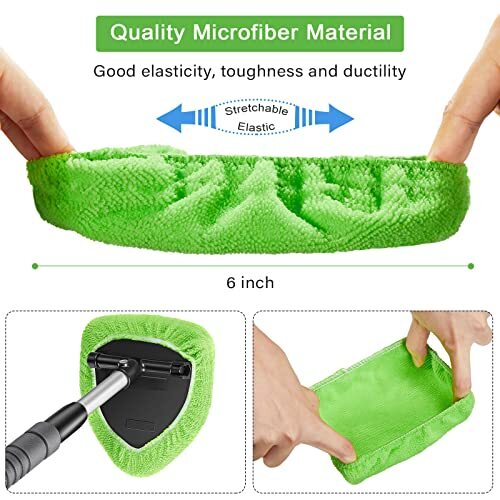 20 Pack Car Care Microfiber Cloths for Windshield Cleaner, Replaced Microfiber