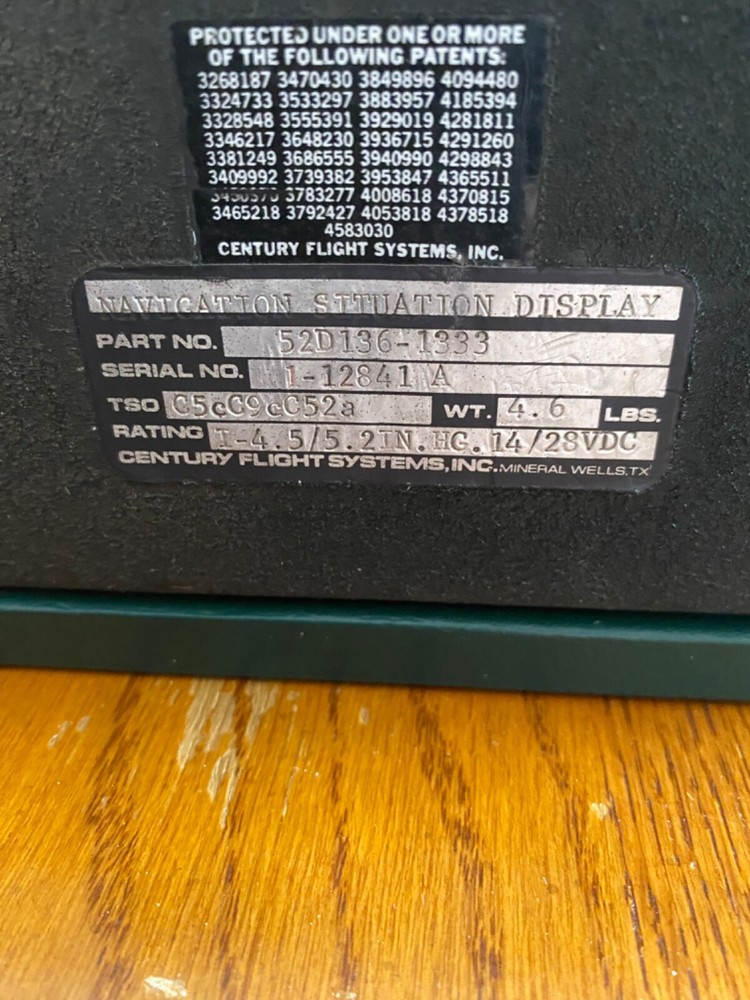 Century Flight Systems Navigation Situation Display