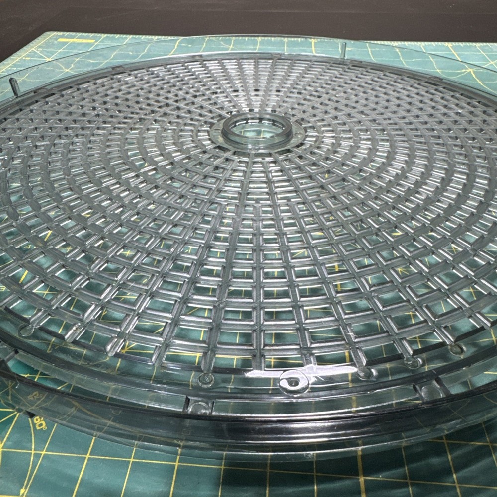MAGIC CHEF Dehydrator 2 Replacement TRAYS Round Gray Plastic 13"