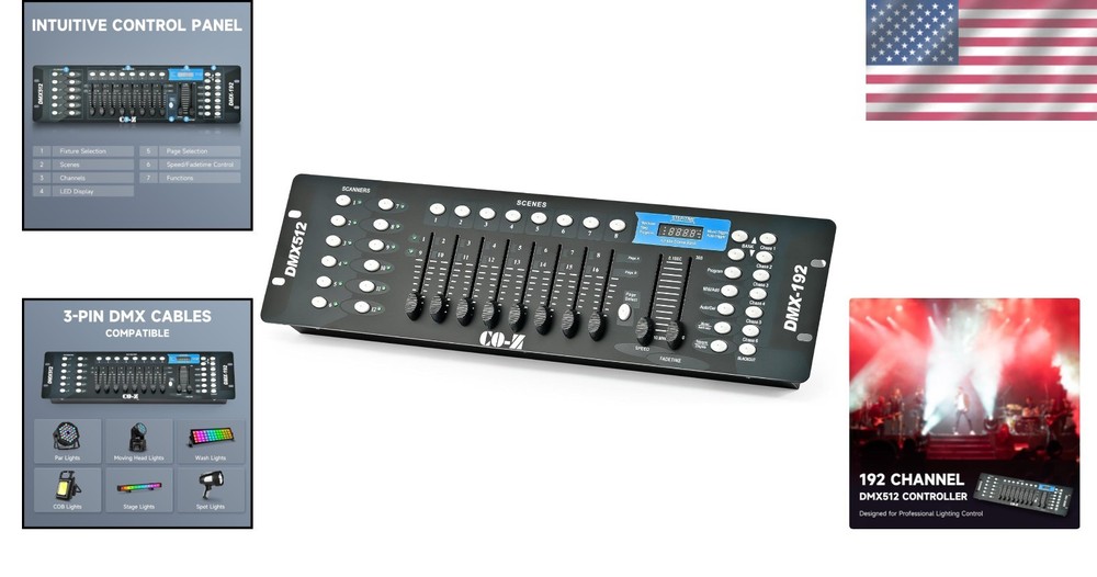 192 DMX 512 Controller - Elevate Your Stage Lighting for Unforgettable Events