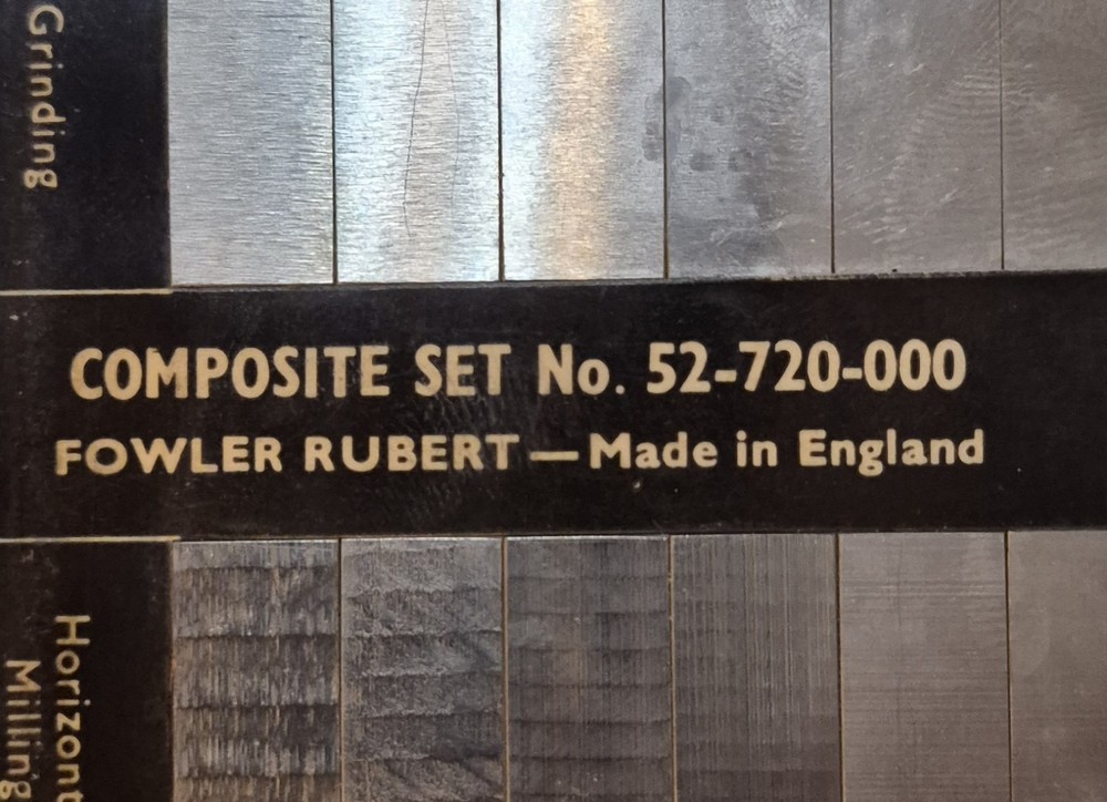 Fowler-Rubert Electro-Formed Surface Roughness Comparison Standards Pocket Set