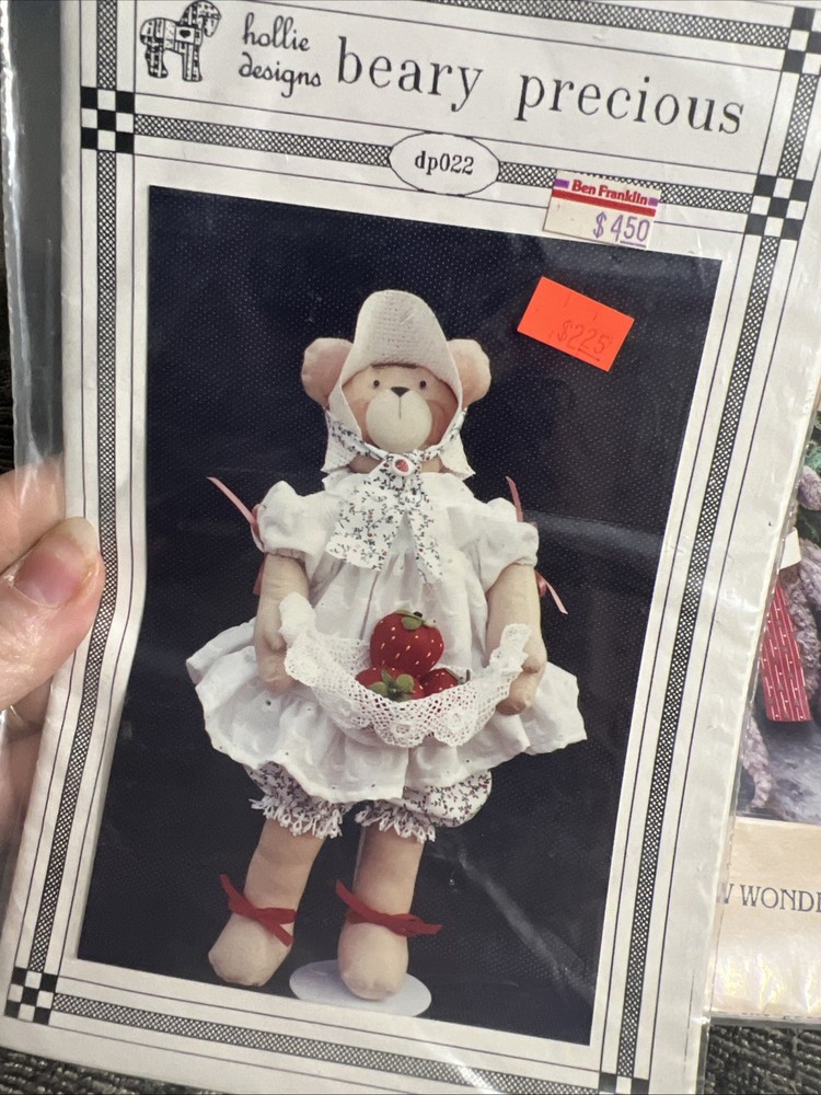 Bear Patterns Sewing Crafts Bundle Lot 2 Doll HARRISON beary Designs