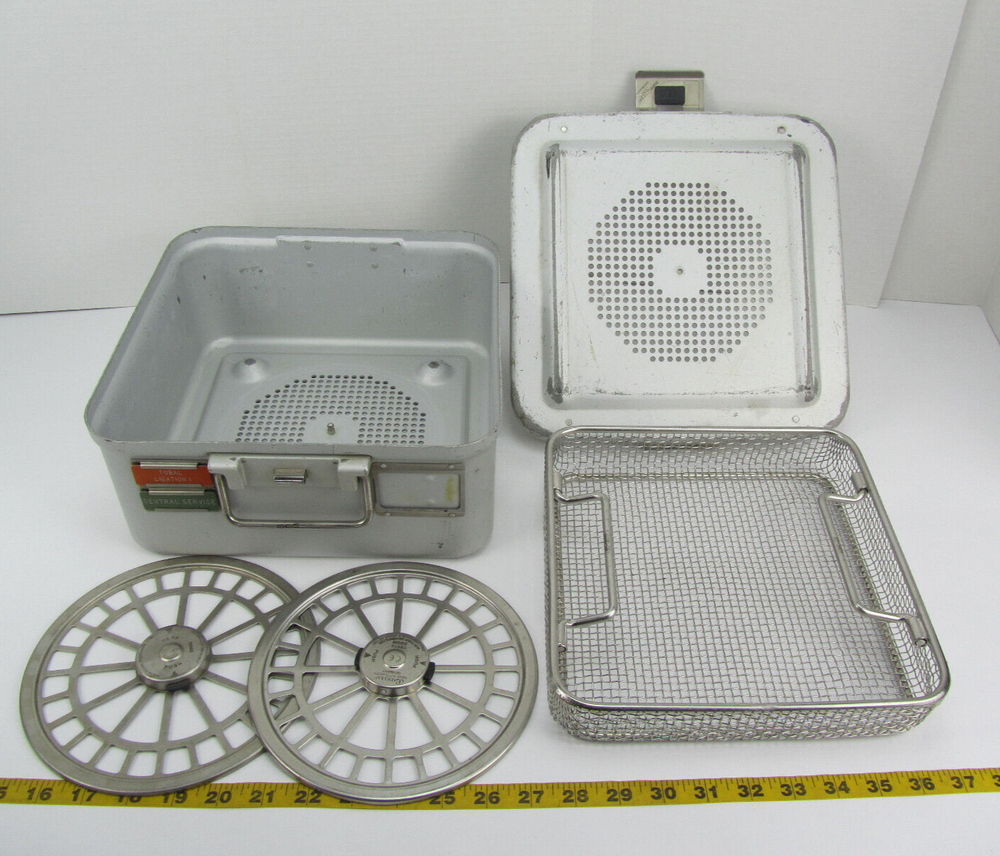 Aesculap DBP Sterilization Container with Lid Insert/Tray & Filter Plates SKU C1