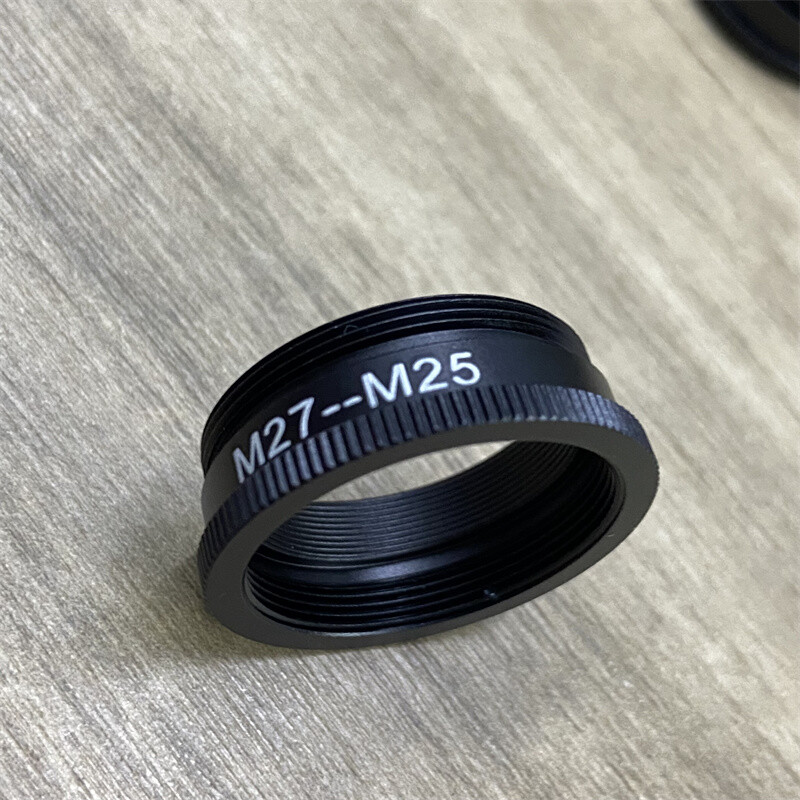 2pcs M27 to M25 Microscope Objective Lens Adapter Ring f Leica Nikon Microscope