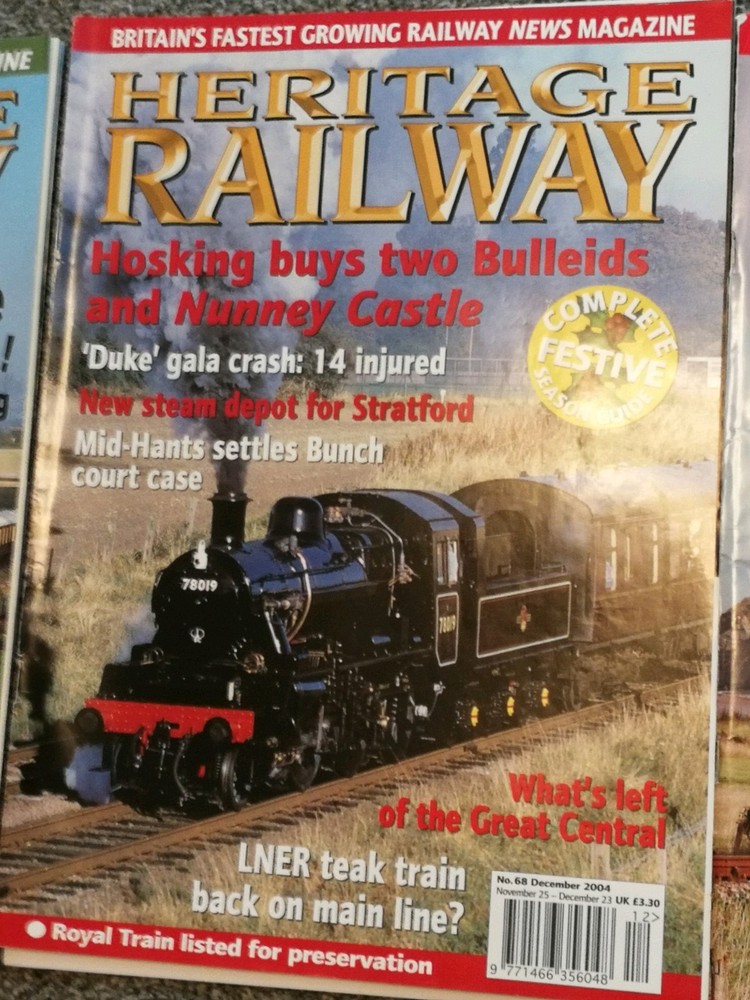 Heritage Railway magazine - 12 copies 2004
