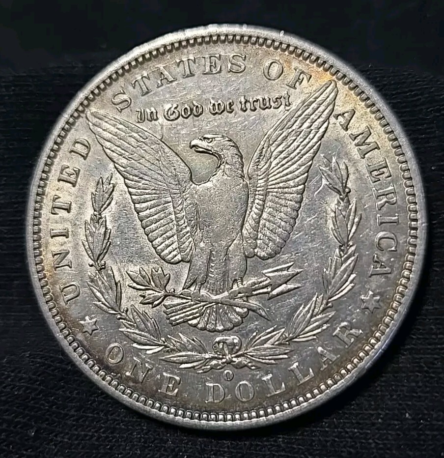 1891 O MORGAN SILVER DOLLAR AU - WEAK STRIKE