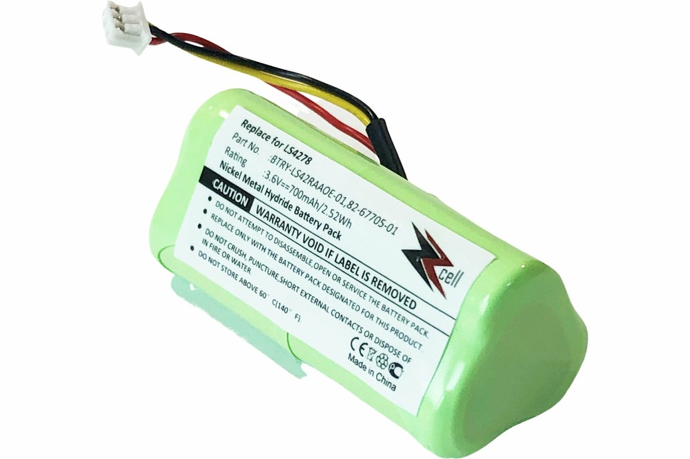 2-Pack ZZcell™ Bar Code Scanner Battery For Symbol LS4278 / BTRY-LS42RAAOE-01