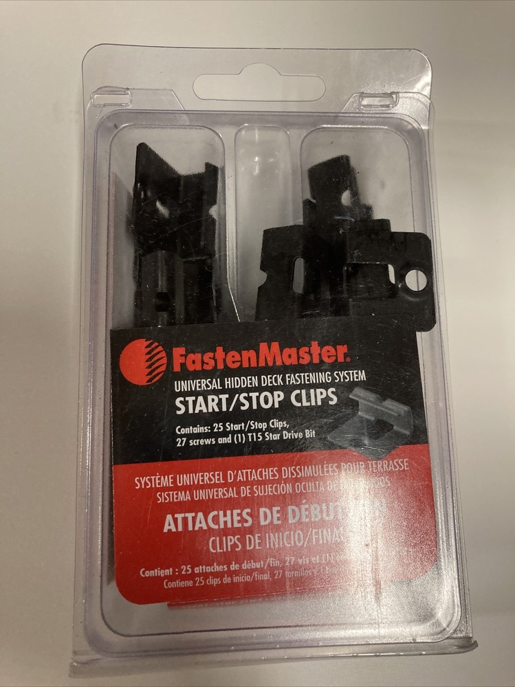 FastenMaster Trex Versaclip Universal Hidden Deck Fastener, start/stop clips 25