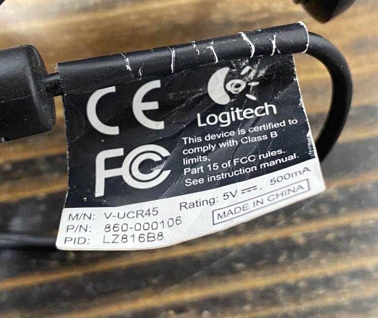 Logitech Webcam (Lot Of 3) All Different Models Right Light Technology USB