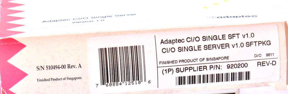 Vintage Adaptec Software, Manuals, Disks