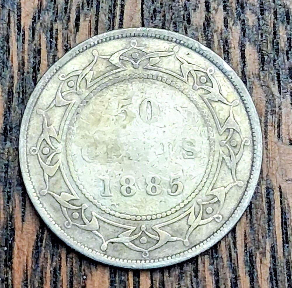 1885 Newfoundland 50 Cent-G-condition.