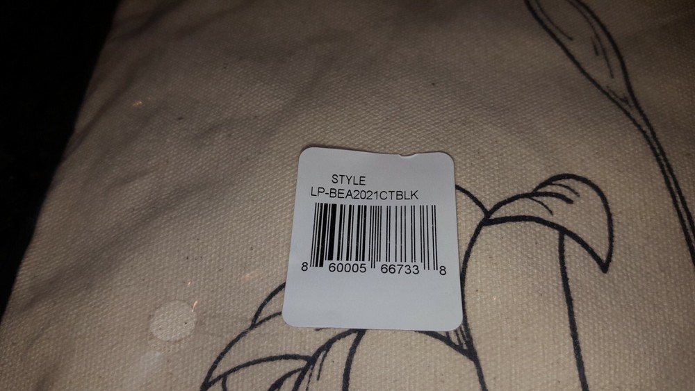 Large canvas Clinique bag