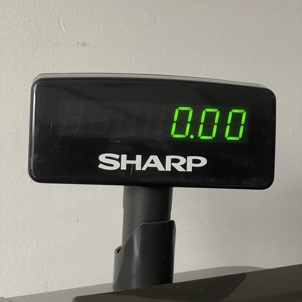 READ - Sharp XE-A23S Electronic Cash Register Thermal Print - Working (No Key)