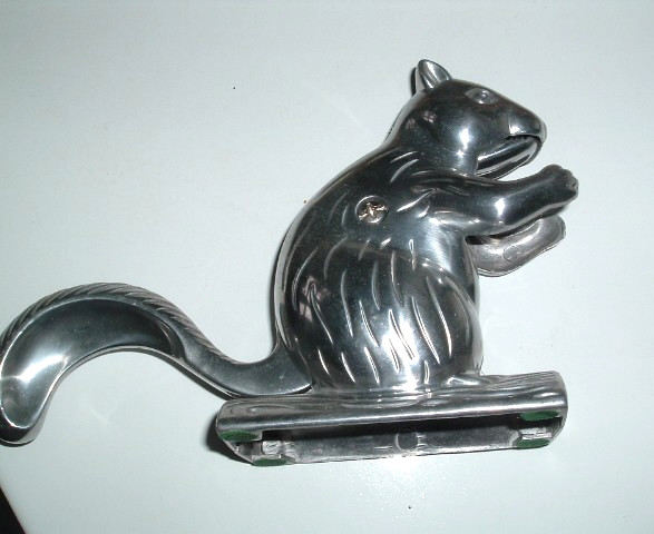 Vintage Cast Aluminum Metal Squirrel Nut Cracker Nutcracker