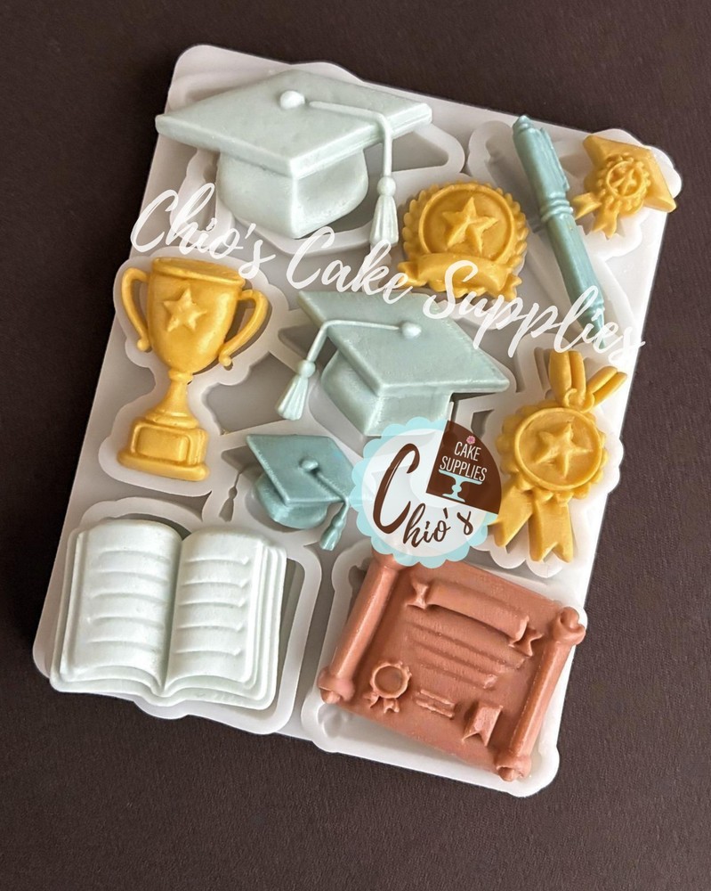Graduation Themed Silicone Mold