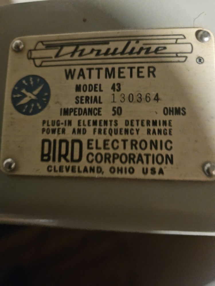 Bird Electronics Model 43 Thruline Wattmeter