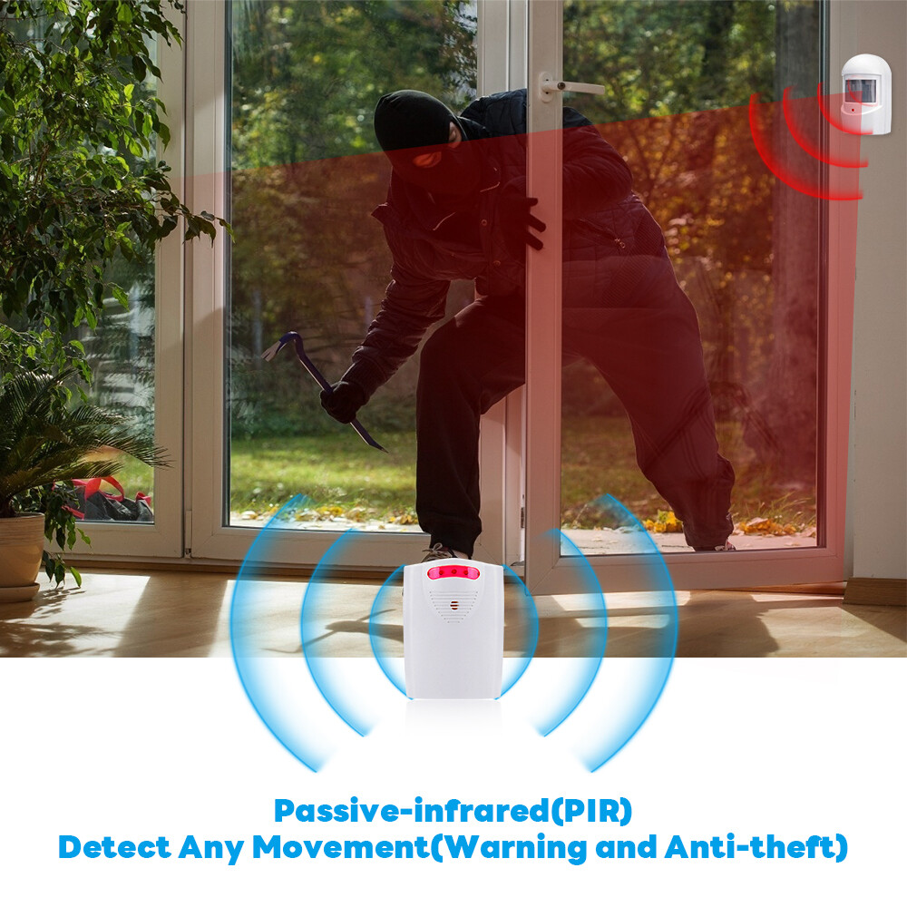 Wireless Driveway Alarm Infrared Motion Sensor Home Garage Alert Security System