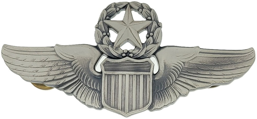 USAF MASTER COMMAND PILOT AVIATION WING BADGE INSIGNIA 3" REGULAR SIZE