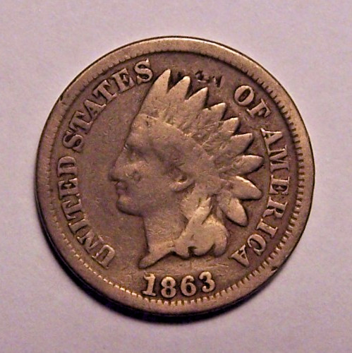 1863 Indian Head Cent