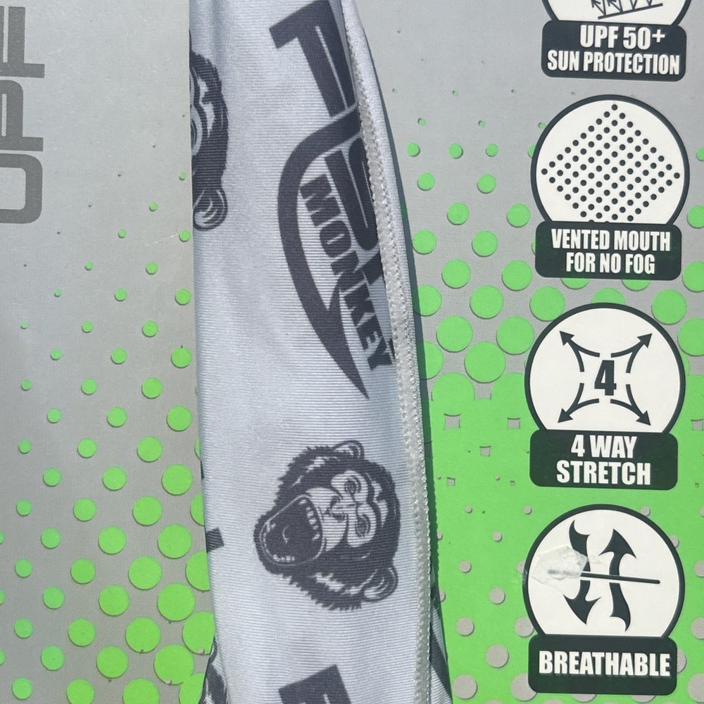 Fish Monkey - Performance FACE GUARD - UPF 50+ White- NEW!