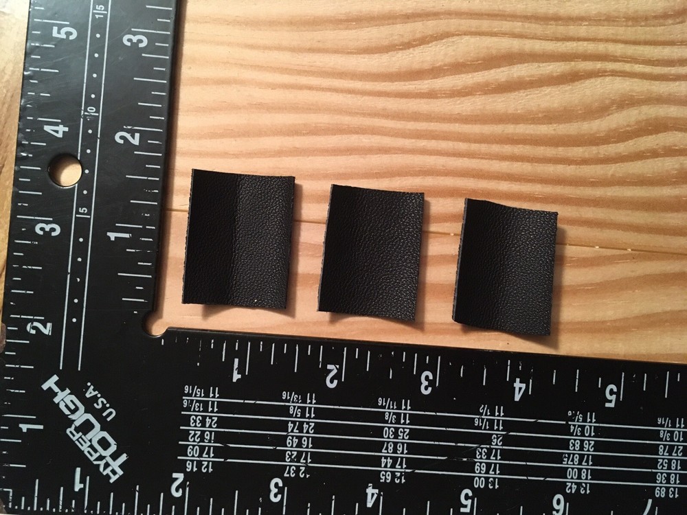 Three Violin Viola Bow Real Lamp LeatherGrip Lapping Pad