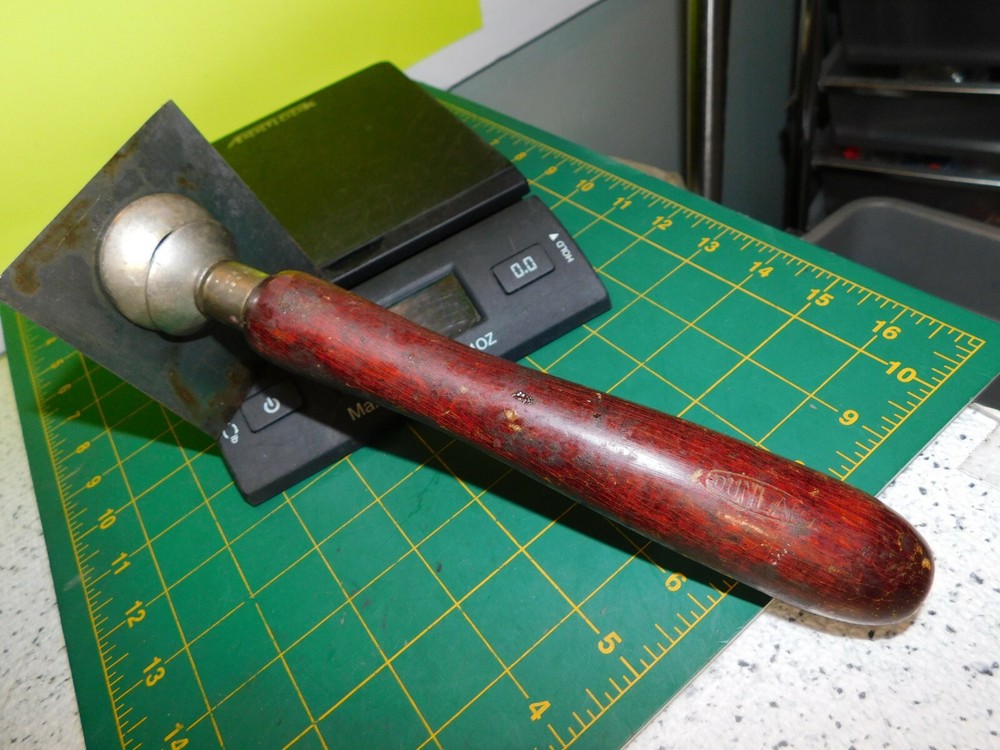 Vintage 9.5" Wood Handle Adjustable Blade Dunlap Cabinet Scraper